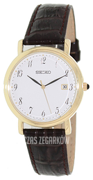 Seiko Biały/Skóra Ø36 mm SKK648P1