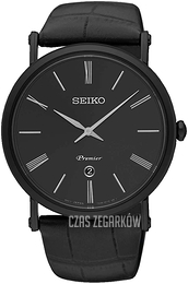 Seiko Czarny/Skóra Ø41 mm SKP401P1