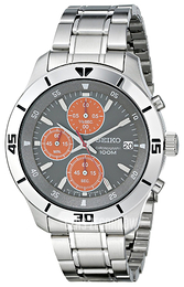 Seiko Chronograph Szary/Stal Ø42 mm SKS415
