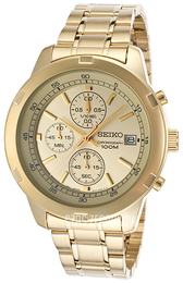 Seiko Chronograph Żółte złoto/Stal w odcieniu złota Ø44 mm SKS426P1
