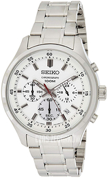 Seiko Biały/Stal Ø43 mm SKS583P1