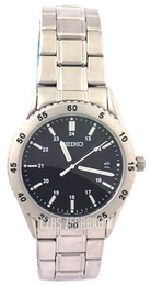 Seiko Czarny/Stal SKT049