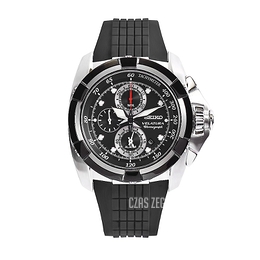 Seiko Velatura Chronograph Czarny/Guma Ø43 mm SNAA93P2