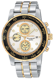 Seiko Biały/Stal Ø40.5 mm SNAB62