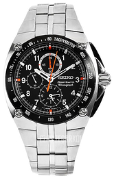 Seiko Czarny/Stal Ø42 mm SNAD23