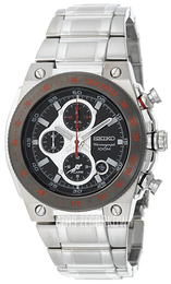 Seiko Chronograph Czarny/Stal Ø46 mm SNAD55