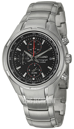 Seiko Czarny/Stal Ø42 mm SNAE41P1