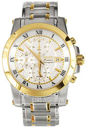 Seiko Premier Srebrny/Stal w odcieniu złota Ø42 mm SNAF32