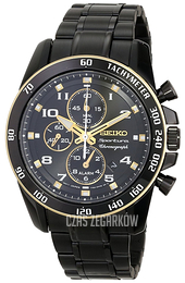 Seiko Sportura Czarny/Stal Ø41 mm SNAF34