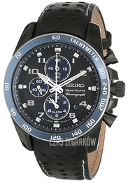 Seiko Sportura Czarny/Skóra Ø41 mm SNAF37