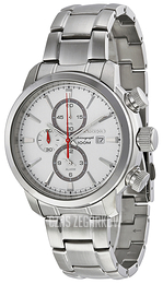 Seiko Chronograph Biały/Stal Ø45 mm SNAF43