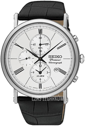 Seiko Biały/Skóra Ø41 mm SNAF77P1