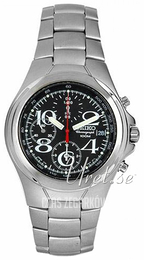 Seiko Chronograph Czarny/Stal Ø40 mm SND335J1