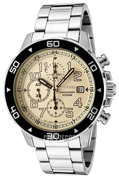 Seiko Chronograph Beżowy/Stal Ø42 mm SNDA05