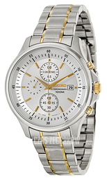 Seiko Chronograph Srebrny/Stal w odcieniu złota Ø42 mm SNDE23