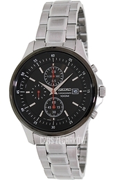 Seiko Chronograph Czarny/Stal Ø43 mm SNDE27