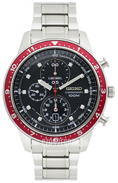 Seiko Chronograph Czarny/Stal Ø43 mm SNDF37