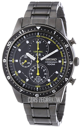 Seiko Chronograph Czarny/Stal Ø44 mm SNDF43P1