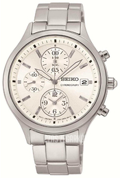Seiko Chronograph Srebrny/Stal Ø37 mm SNDX11