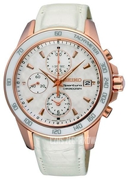 Seiko Sportura Ladies Srebrny/Skóra Ø38.2 mm SNDX98P1
