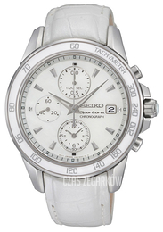 Seiko Sportura Ladies Srebrny/Skóra Ø38.2 mm SNDX99P1