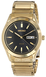 Seiko Dress Czarny/Stal w odcieniu złota Ø37 mm SNE060