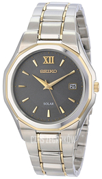 Seiko Dress Szary/Stal w odcieniu złota Ø42 mm SNE166