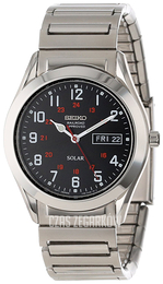 Seiko Dress Czarny/Stal Ø38 mm SNE179