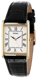 Seiko Dress Biały/Skóra SNF672