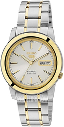 Seiko 5 Srebrny/Stal w odcieniu złota Ø39 mm SNKE54K1
