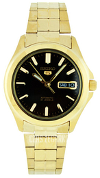 Seiko Dress Czarny/Stal w odcieniu złota Ø38 mm SNKL02
