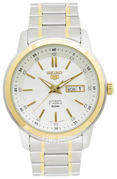 Seiko 5 Srebrny/Stal Ø43 mm SNKM92