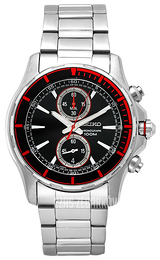 Seiko Czarny/Stal Ø42 mm SNN247