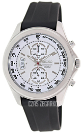 Seiko Chronograph Biały/Guma Ø47 mm SNN259