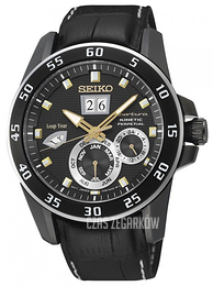 Seiko Czarny/Skóra Ø42 mm SNP089P1