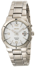 Seiko Biały/Stal Ø39.5 mm SNQ075