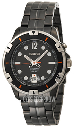 Seiko Czarny/Stal Ø42 mm SNQ095