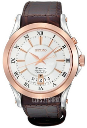 Seiko Szary/Skóra Ø40 mm SNQ126P1