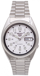Seiko 5 Biały/Stal Ø37 mm SNX801