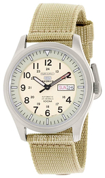 Seiko 5 Beżowy/Tkanina Ø42 mm SNZG07J1