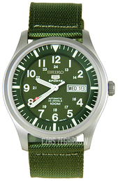 Seiko 5 Zielony/Skóra Ø42 mm SNZG09K1