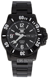 Seiko 5 Czarny/Stal Ø42 mm SNZG85J1
