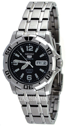 Seiko Czarny/Stal Ø39 mm SNZJ49