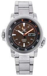 Seiko 5 Brązowy/Stal Ø43 mm SNZJ55