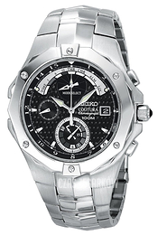 Seiko Coutura Czarny/Stal Ø40.5 mm SPC015