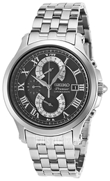 Seiko Premier Czarny/Stal Ø40 mm SPC067