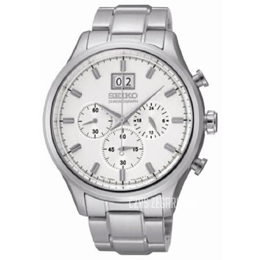 Seiko Chronograph Srebrny/Stal Ø42 mm SPC079