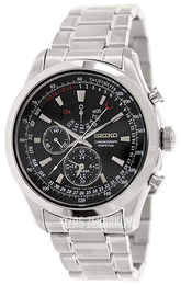 Seiko Chronograph Czarny/Stal Ø44 mm SPC127P1