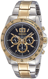 Seiko Czarny/Stal w odcieniu złota Ø44 mm SPC232P1