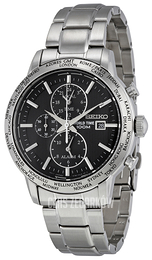 Seiko Chronograph Czarny/Stal Ø43 mm SPL049P1